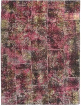 Patchwork Carpet 299 x 200 purple 