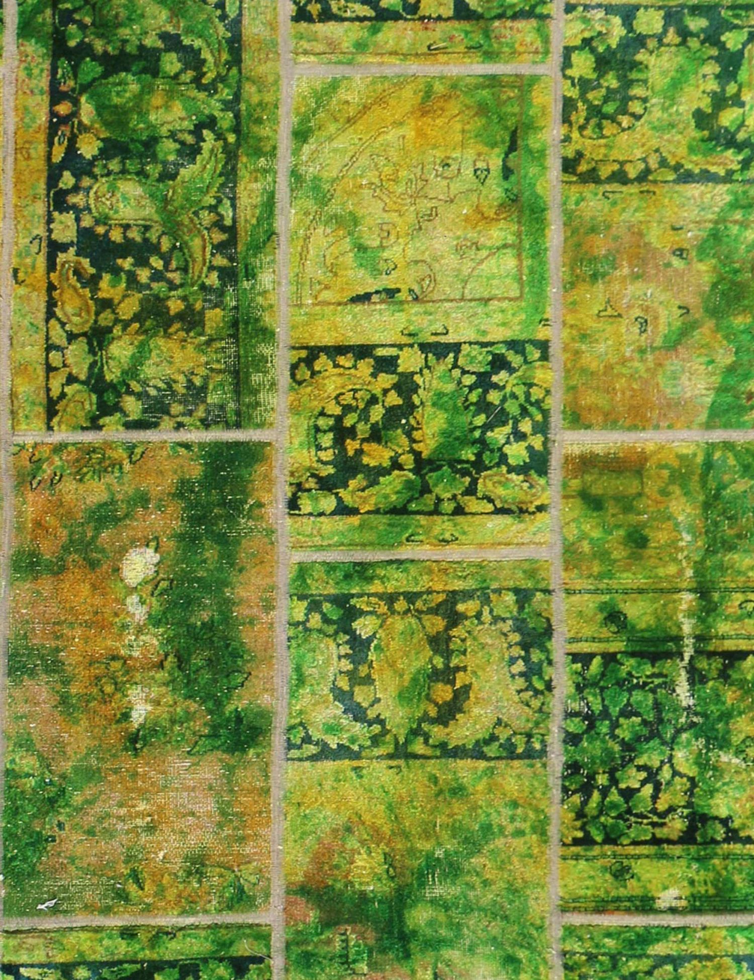 Patchwork persiano  verde <br/>262 x 171 cm