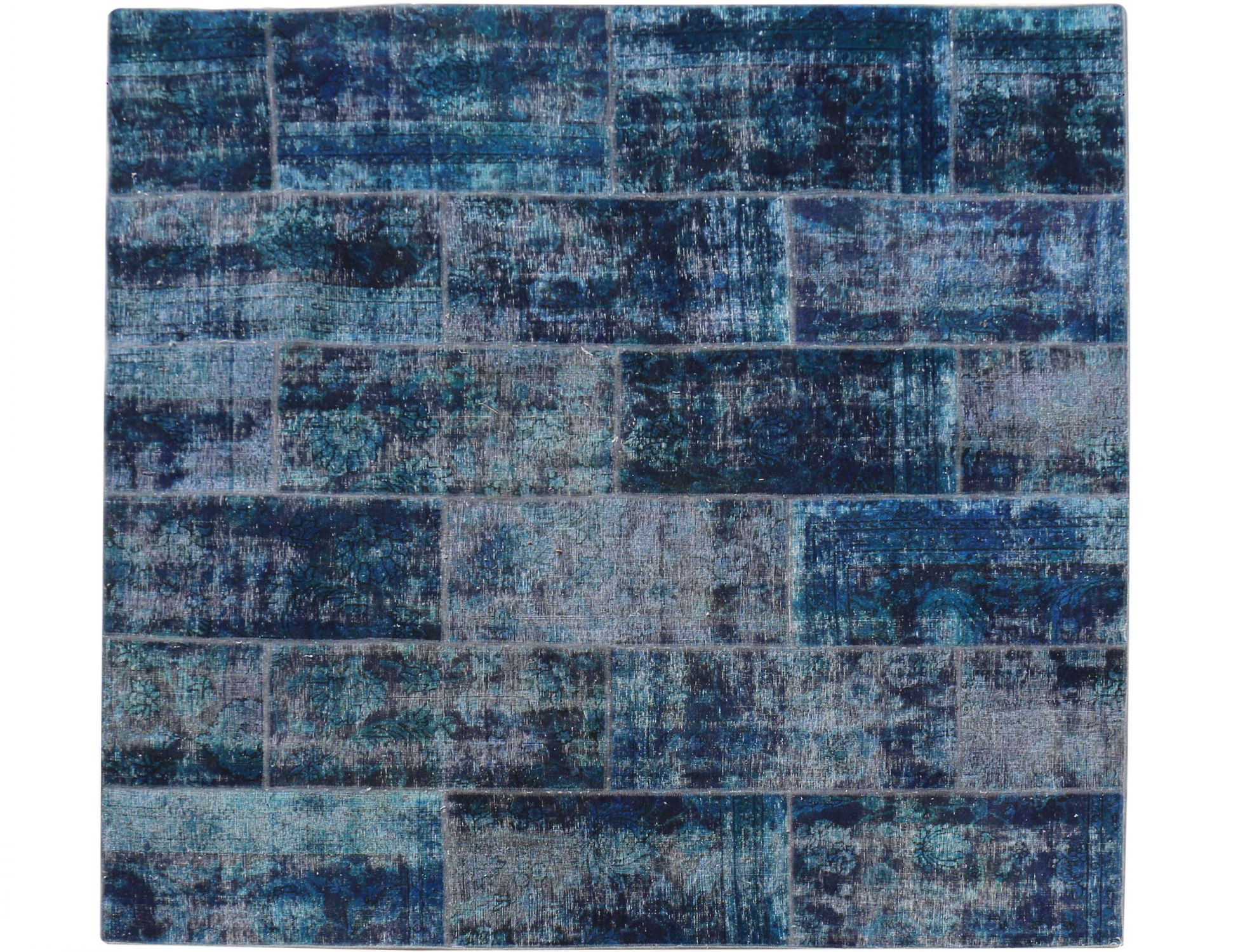 Tappeto Patchwork  blu <br/>244 x 241 cm