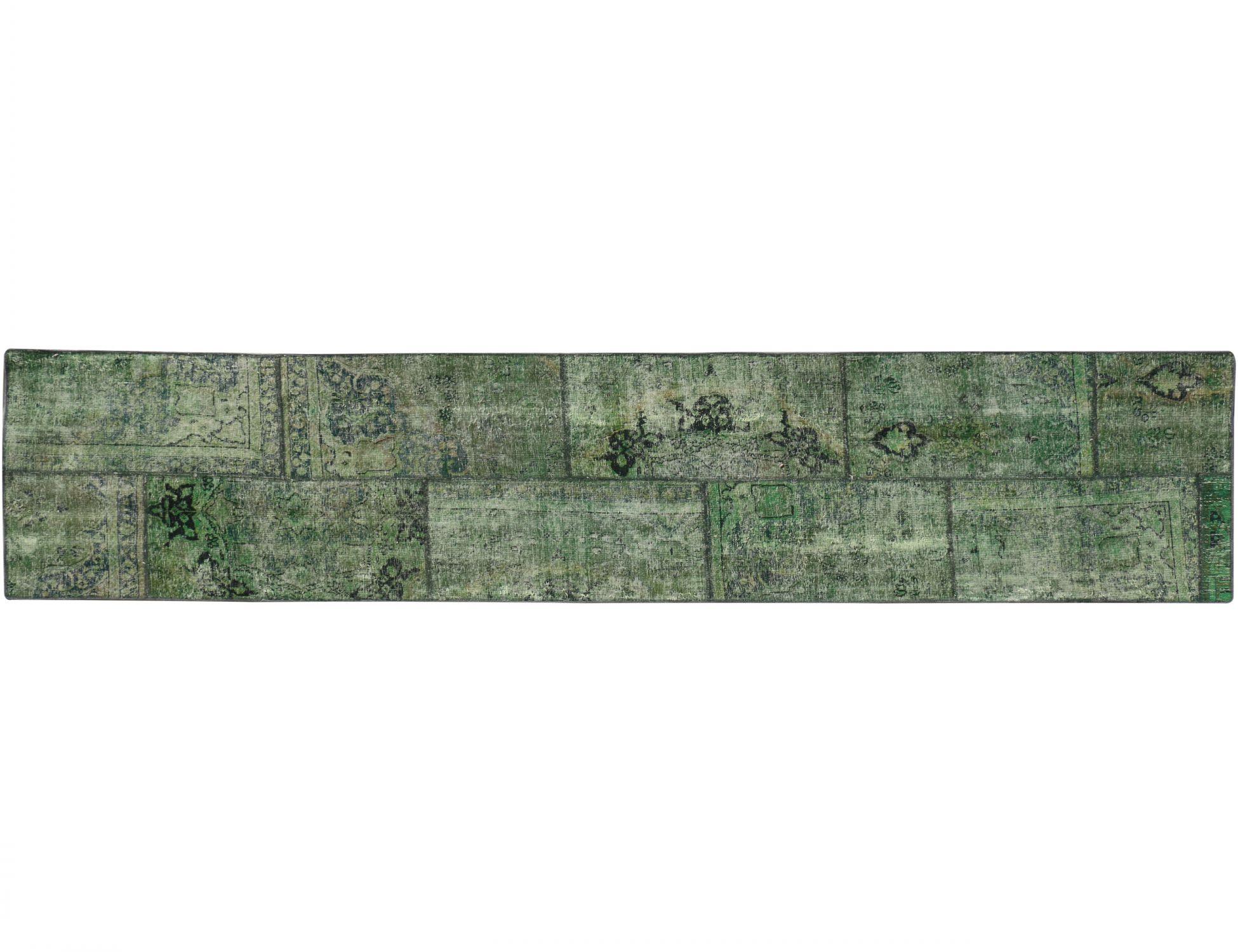 Tappeto Patchwork  verde <br/>346 x 78 cm