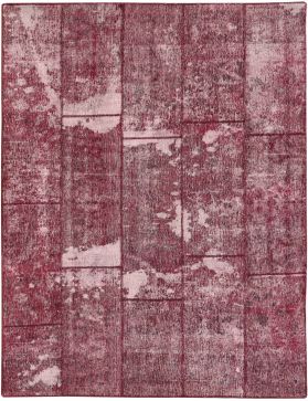 Patchwork Carpet 265 x 178 red 