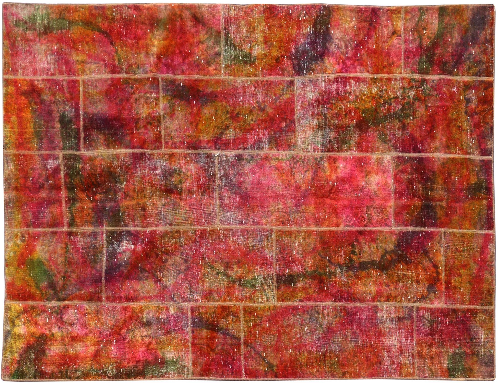 Patchwork Teppich  mehrfarbig <br/>312 x 200 cm