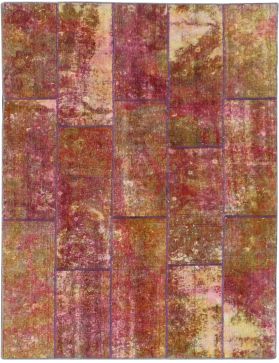Patchwork Teppich 265 x 177 mehrfarbig