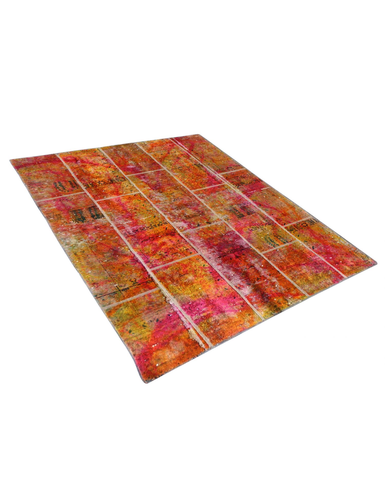 Patchwork Teppich  mehrfarbig <br/>237 x 275 cm