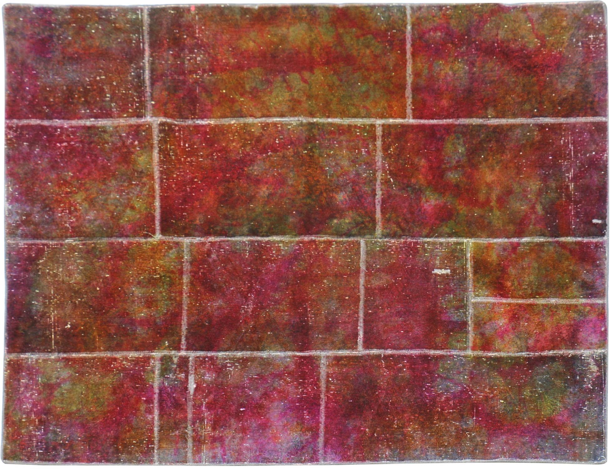 Tappeto Patchwork  multicolore <br/>190 x 161 cm