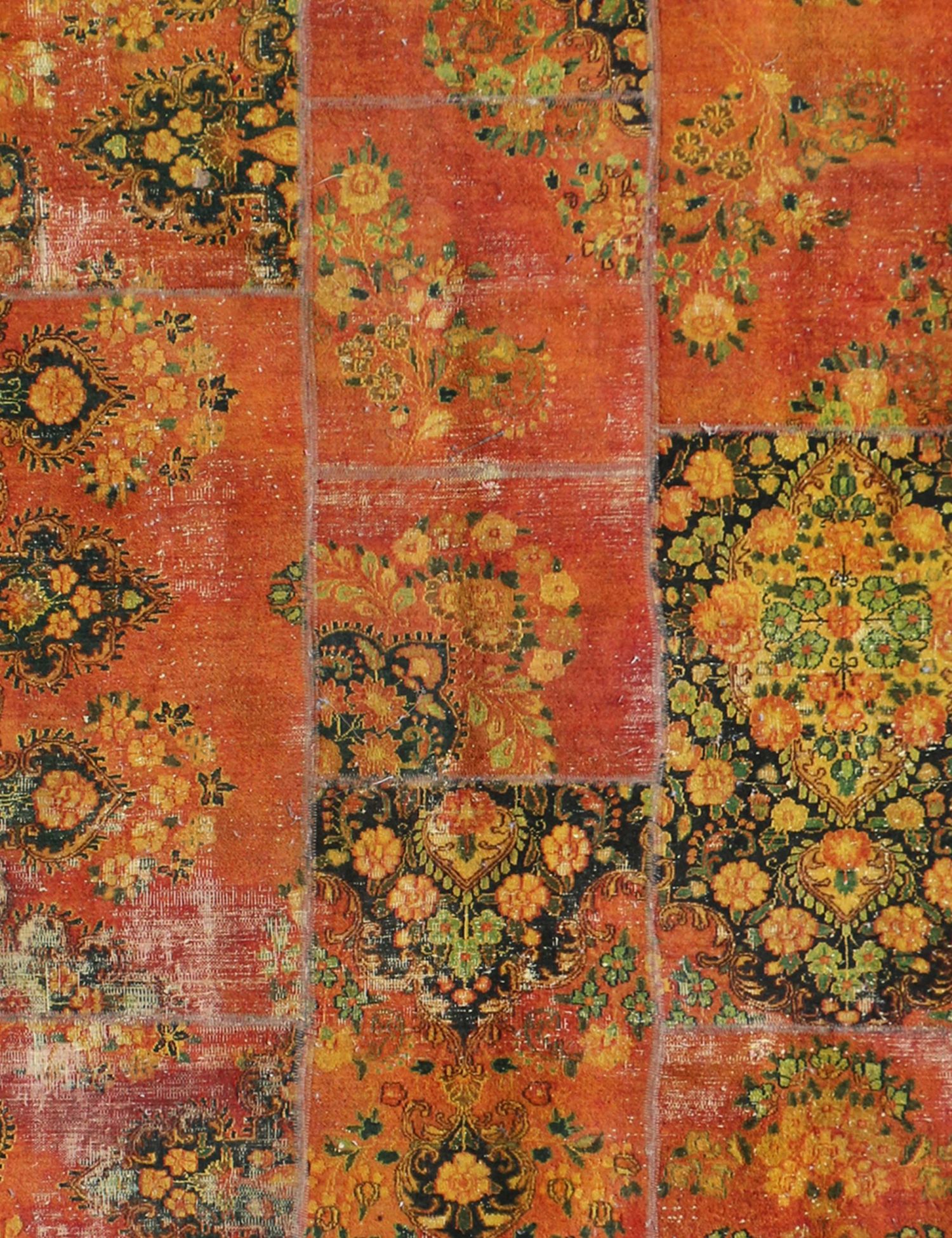 Tappeto Patchwork  arancia <br/>237 x 201 cm