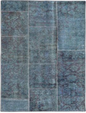Tappeto Patchwork  blu <br/>204 x 133 cm