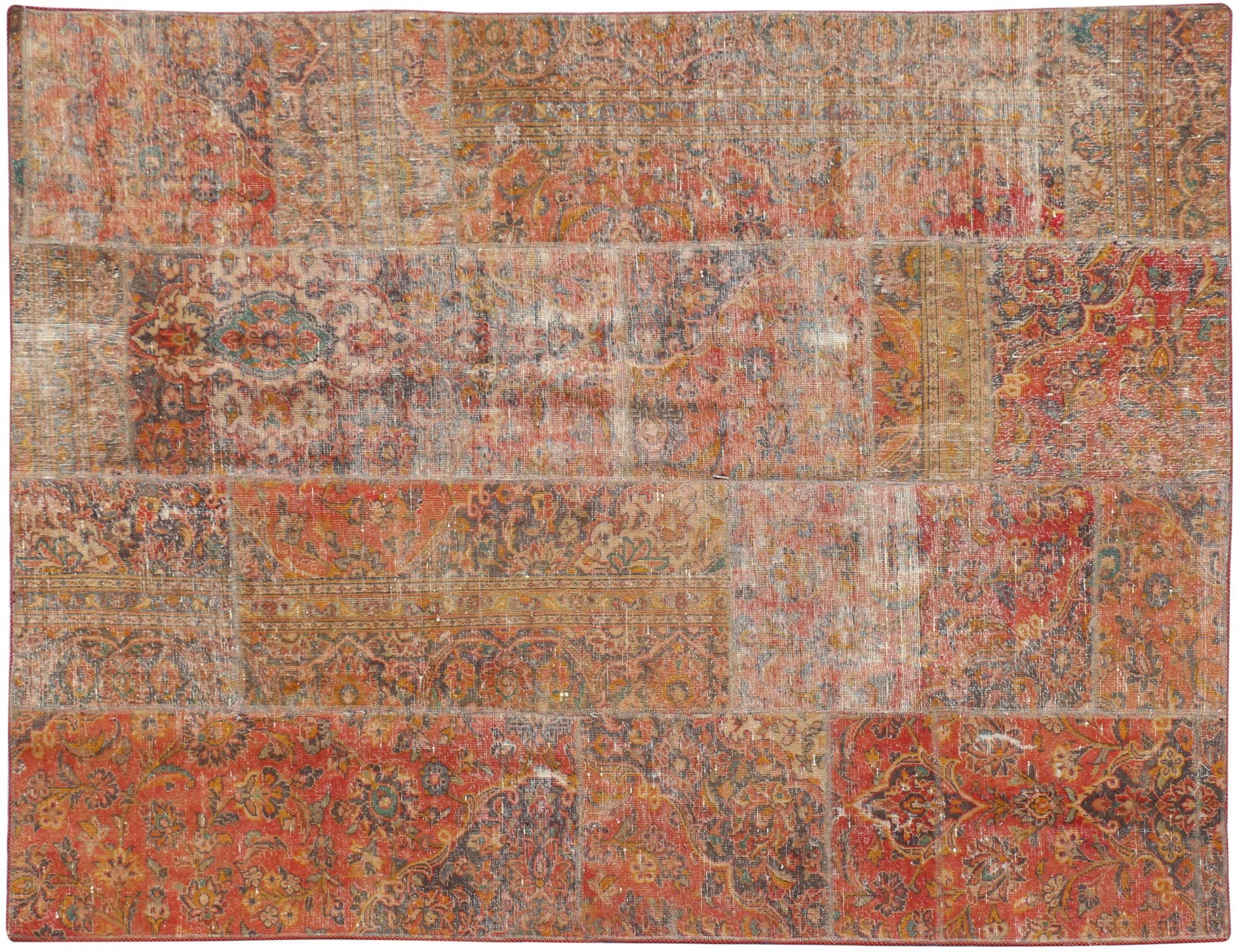 Tappeto Patchwork  arancia <br/>225 x 180 cm
