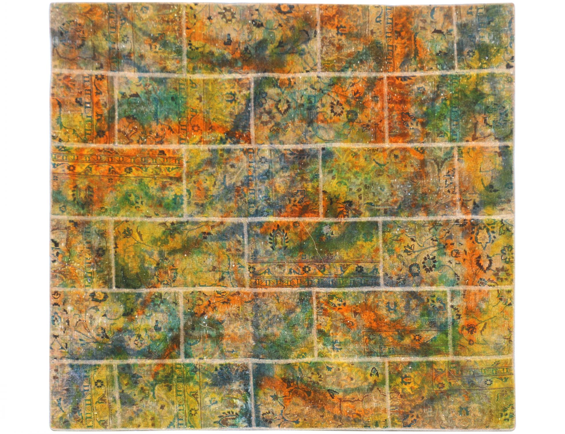 Tappeto Patchwork  multicolore <br/>210 x 185 cm