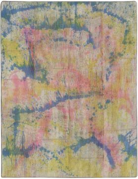 Patchwork Teppich 214 x 180 mehrfarbig
