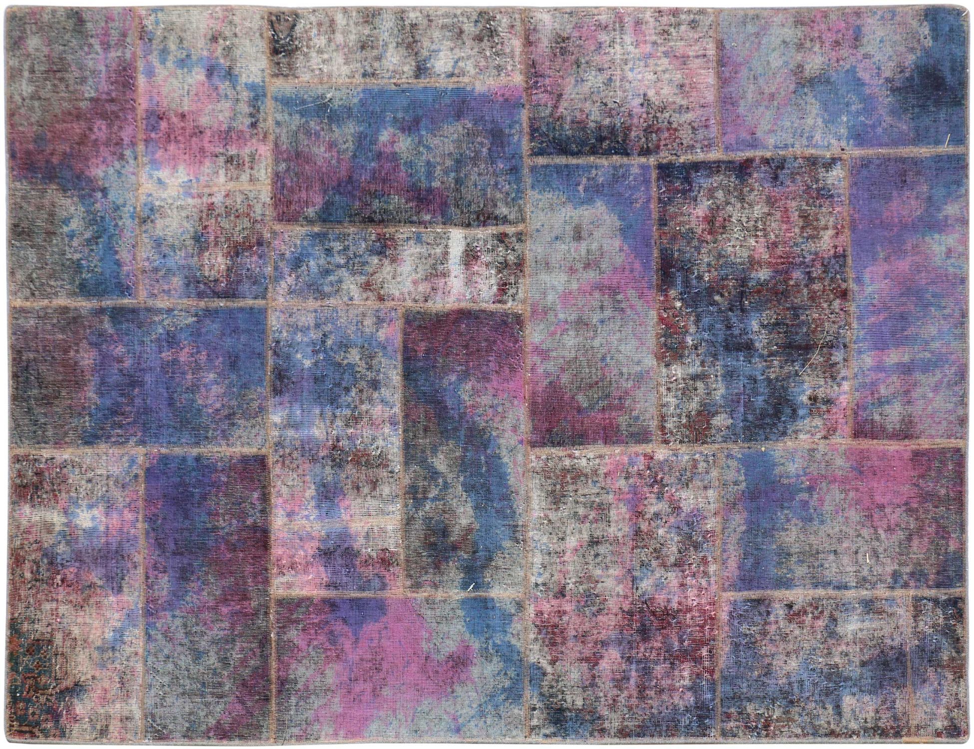 Tappeto Patchwork  blu <br/>220 x 153 cm