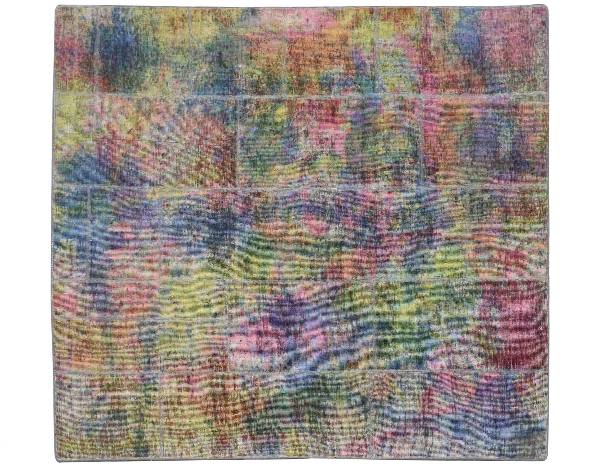 Tappeto Patchwork  multicolore <br/>189 x 186 cm