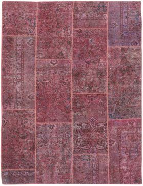 Patchwork Carpet 305 x 200 purple 