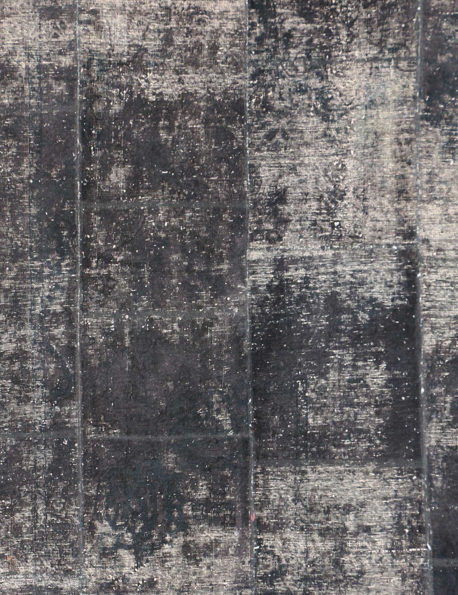 Patchwork Teppich  schwarz <br/>226 x 188 cm