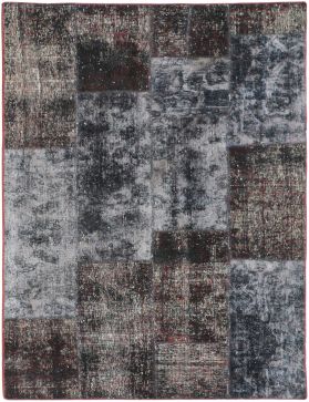 Patchwork Carpet 210 x 123 black
