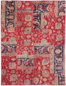 Tapis Patchwork 270 x 177 rouge