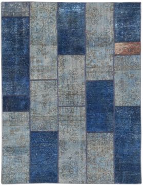 Alfombras Patchwork 248 x 176 azul