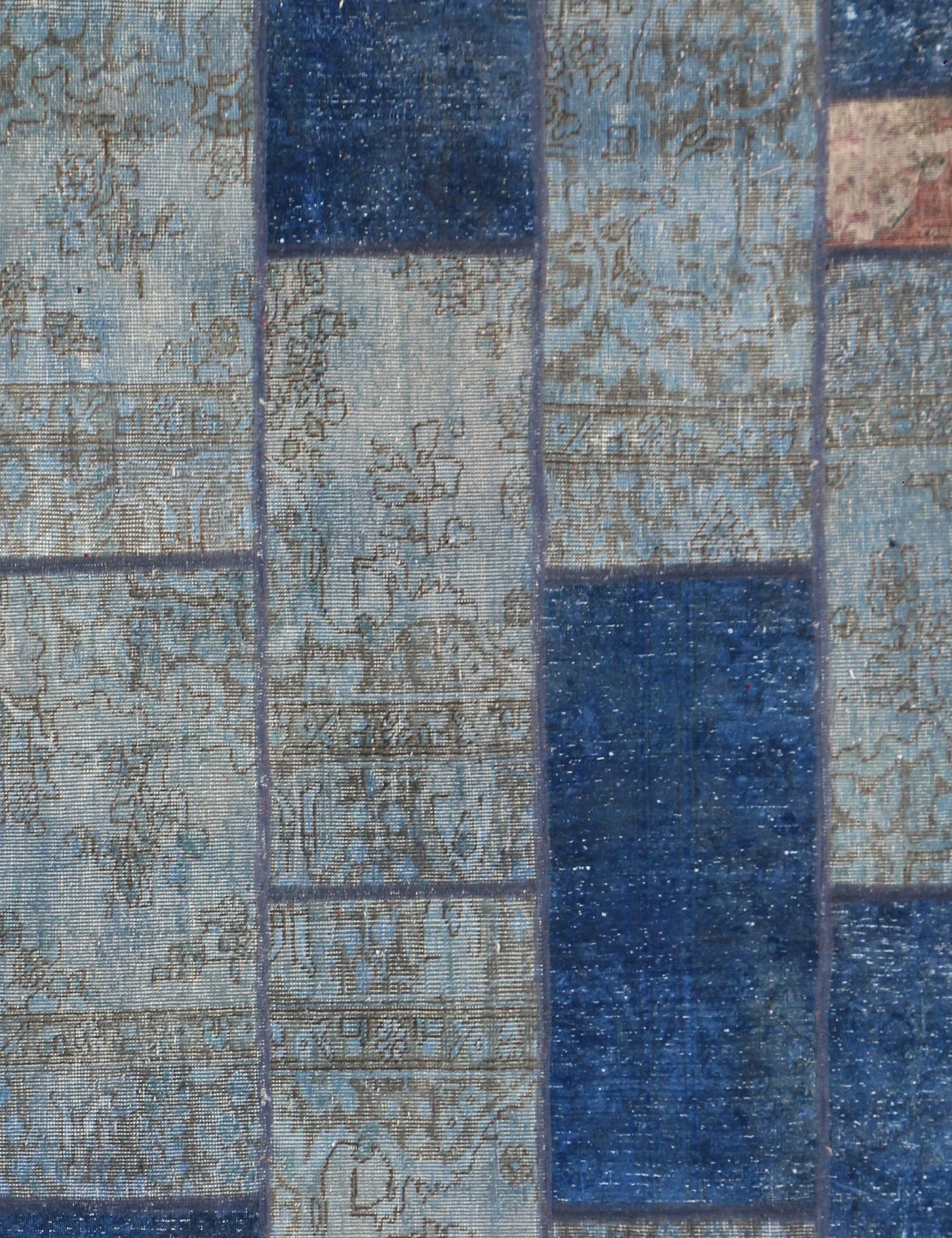 Tappeto Patchwork  blu <br/>248 x 176 cm