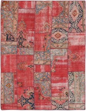 Patchwork matta 244 x 194 flerfärgad