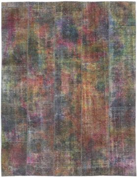 Patchwork Carpet 315 x 249 brown