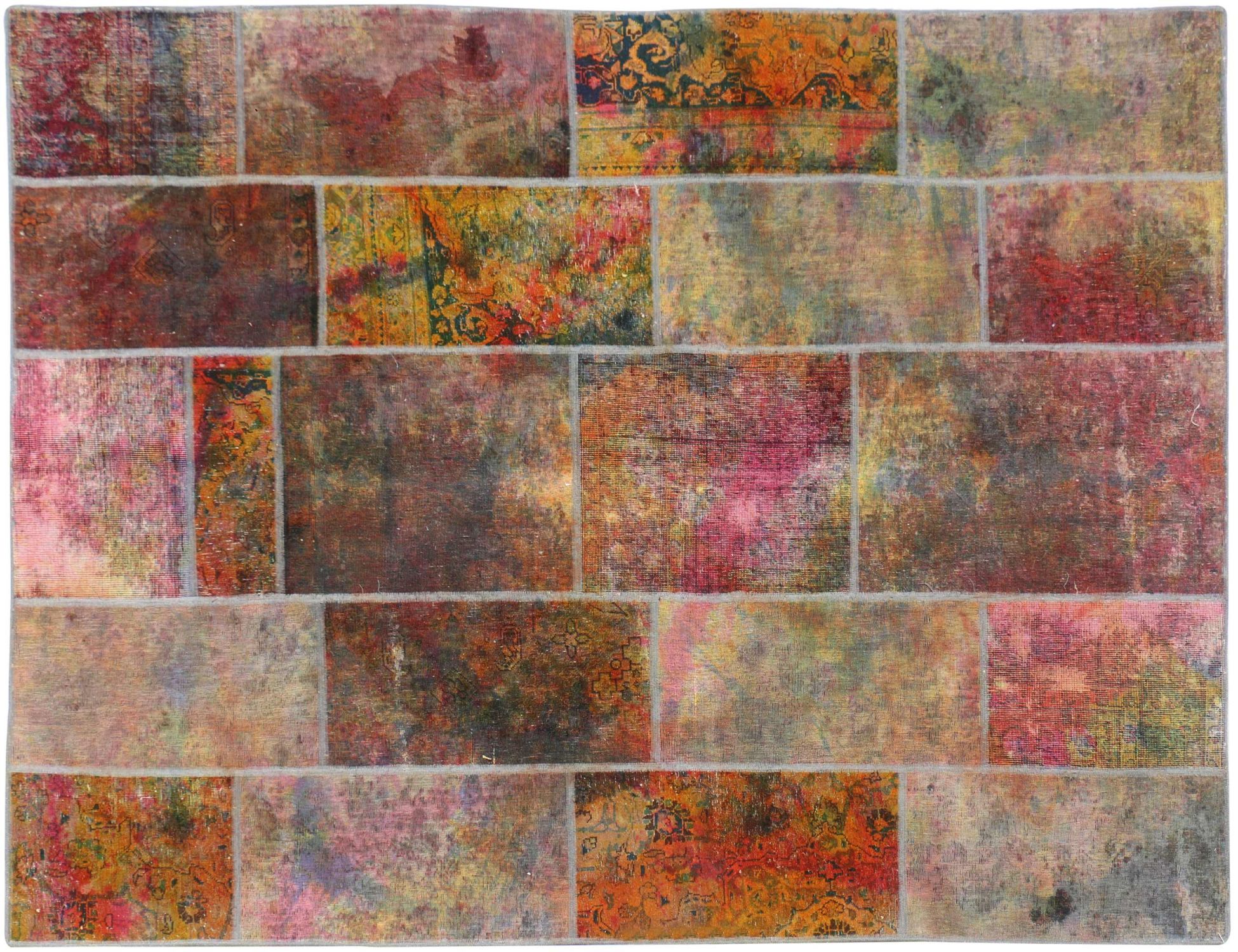 Tappeto Patchwork  multicolore <br/>260 x 187 cm