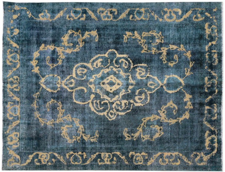Azul Persa Alfombra vintage 370 x 285 cm