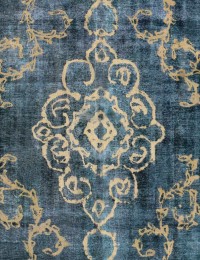 Azul Persa Alfombra vintage 370 x 285 cm - view 4