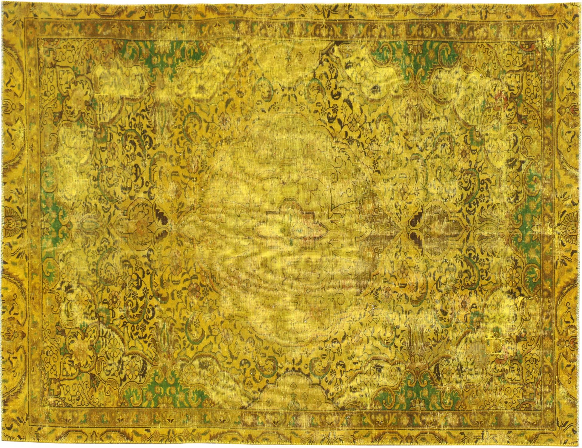 Tappeto Vintage  giallo <br/>273 x 160 cm