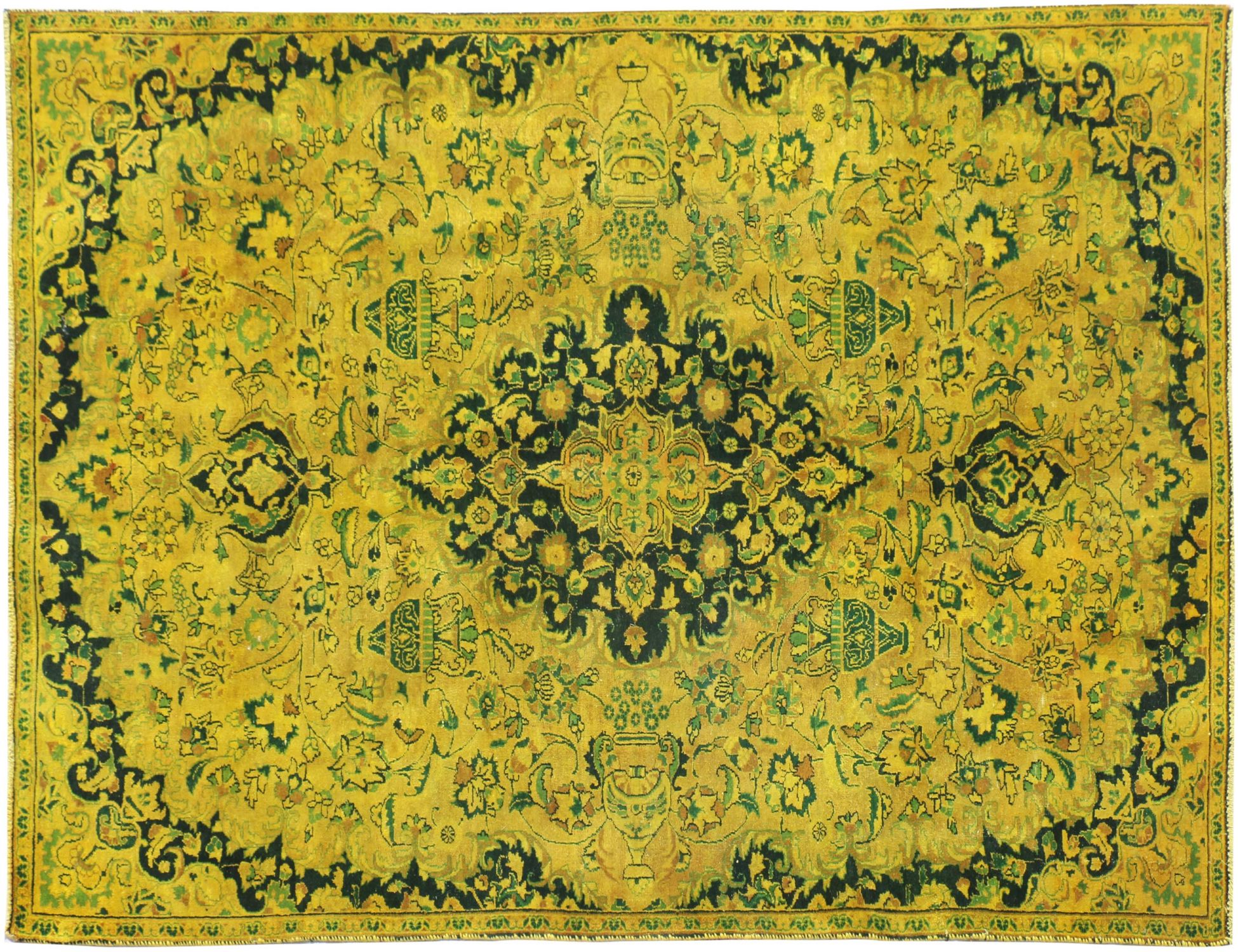 Tappeto Vintage  giallo <br/>255 x 160 cm