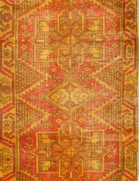 Orange Persien Vintagetæppe 207 x 73 cm - view 4