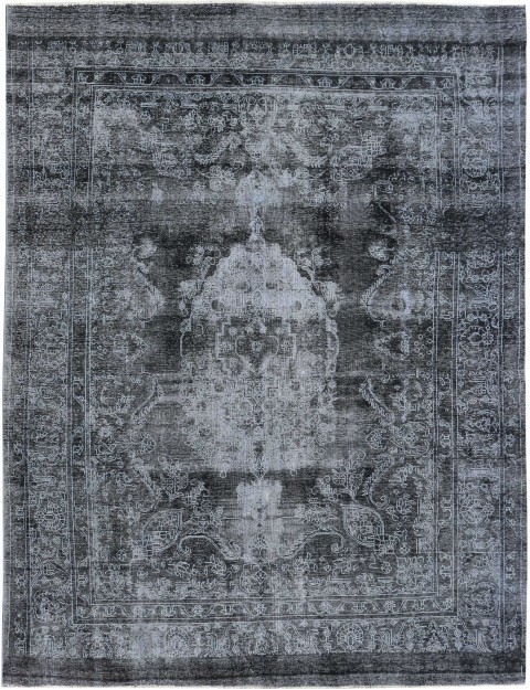 Schwarz Persien Vintage Teppich 360 x 284 cm