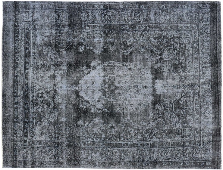 Zwarte Perzië Vintage Tapijt 360 x 284 cm