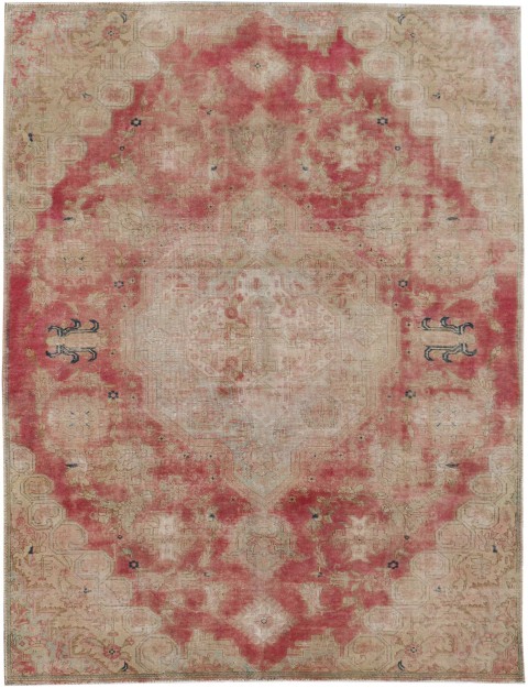 Beige Persien Vintage Teppich 313 x 211 cm