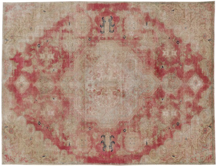Beige Persien Vintagetæppe 313 x 211 cm