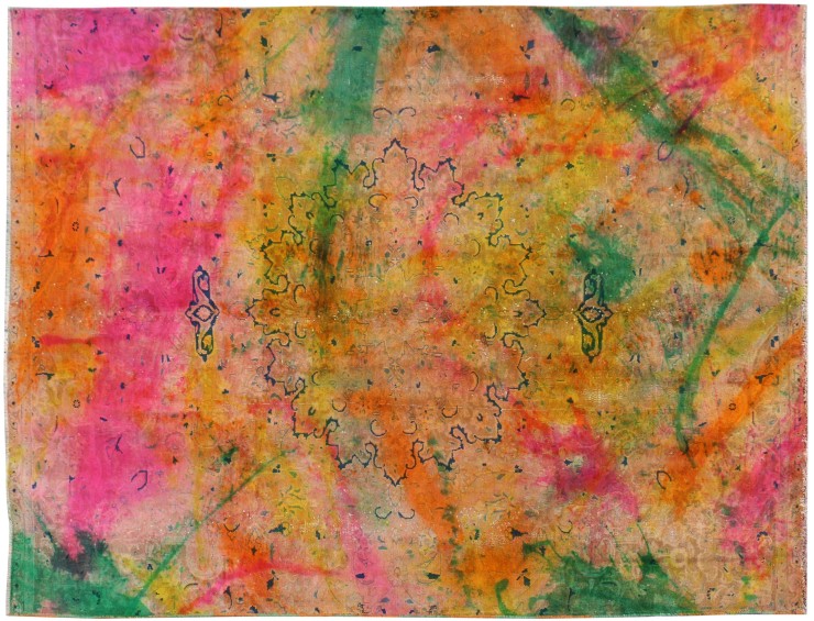 Multifarvet Persien Vintagetæppe 320 x 195 cm