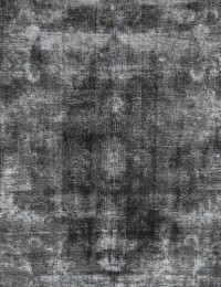 Svart Persien Vintage matta  373 x 276 cm