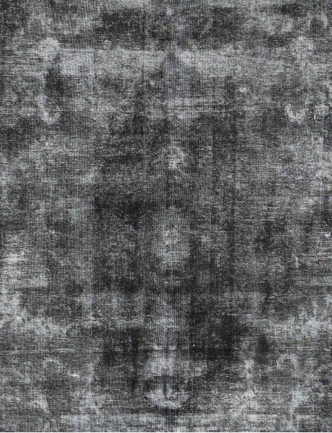 Schwarz Persien Vintage Teppich  373 x 276 cm