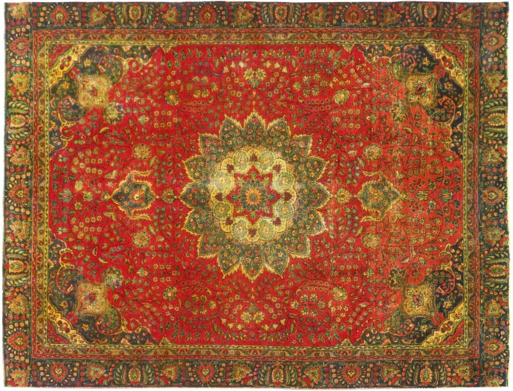 Rood Perzië Vintage Tapijt 308 x 275 cm