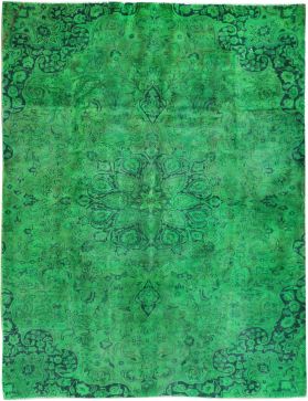 Vintagetæppe 274 x 180 grøn