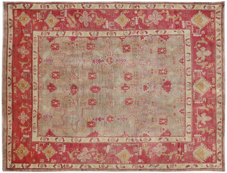 Grå Persien Vintagetæppe 280 x 185 cm