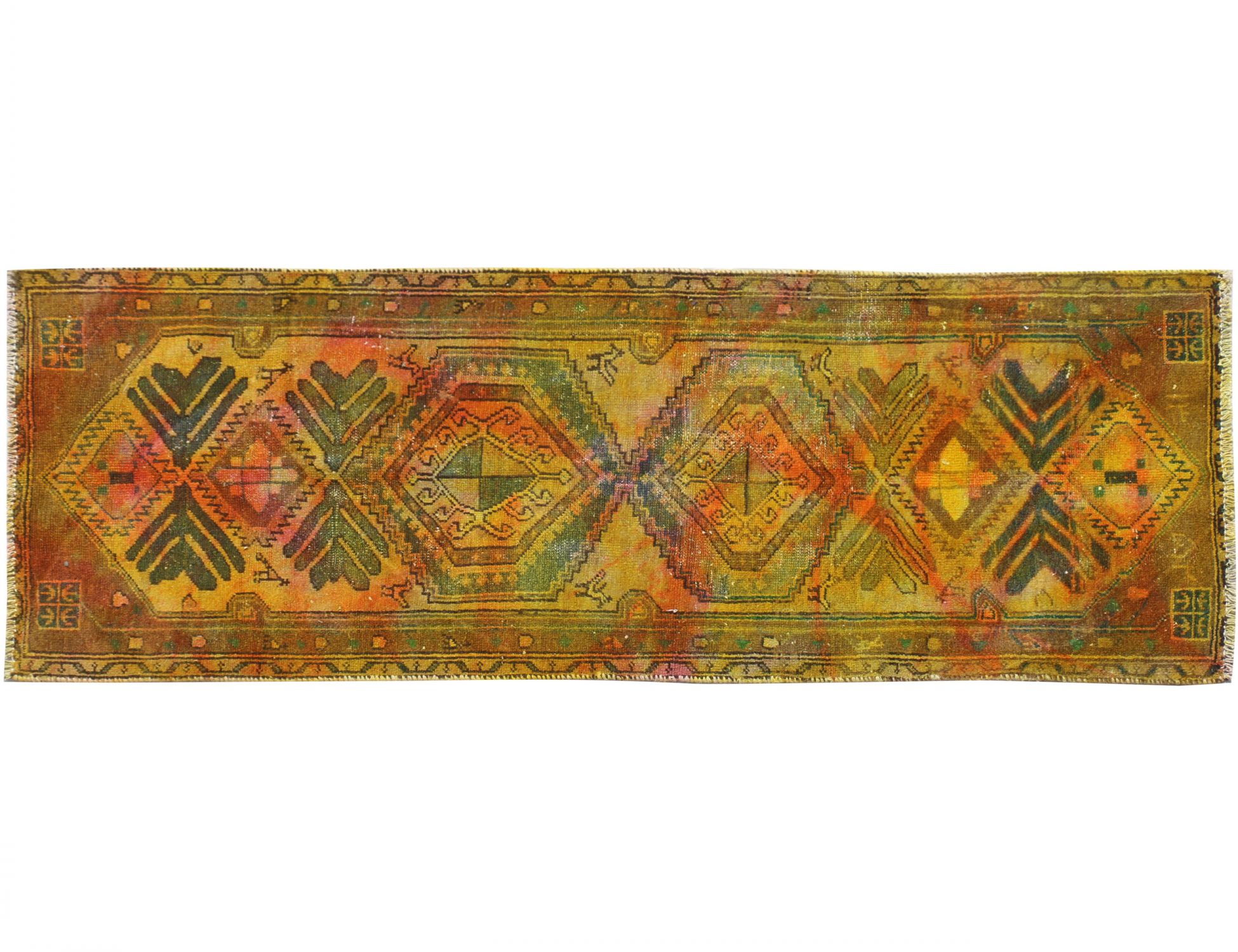 Tappeto Vintage  giallo <br/>172 x 78 cm