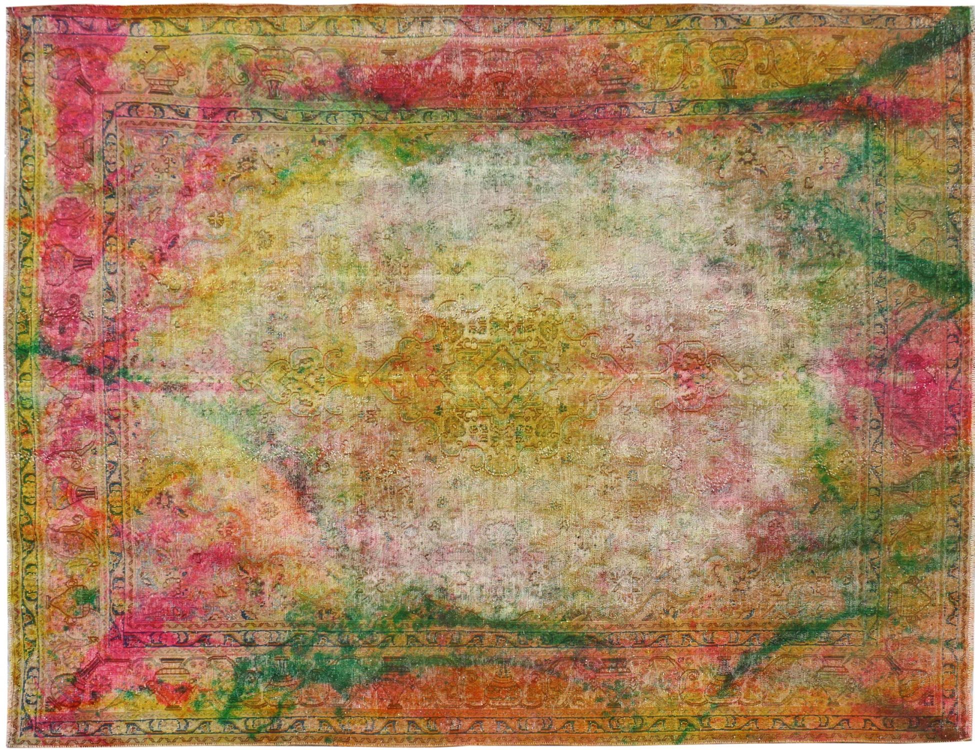 Tappeto Vintage  giallo <br/>384 x 288 cm