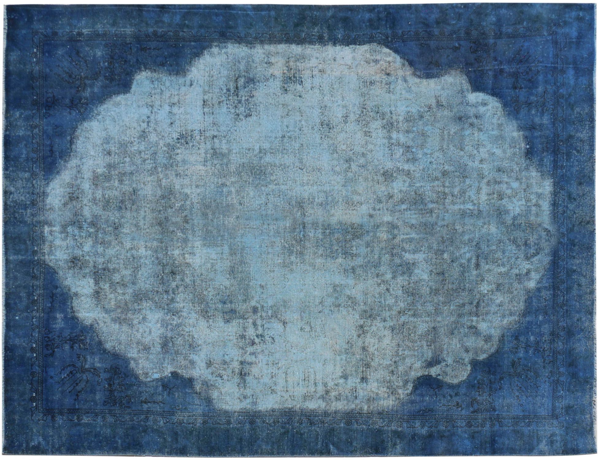 Vintage matta  blå <br/>367 x 277 cm