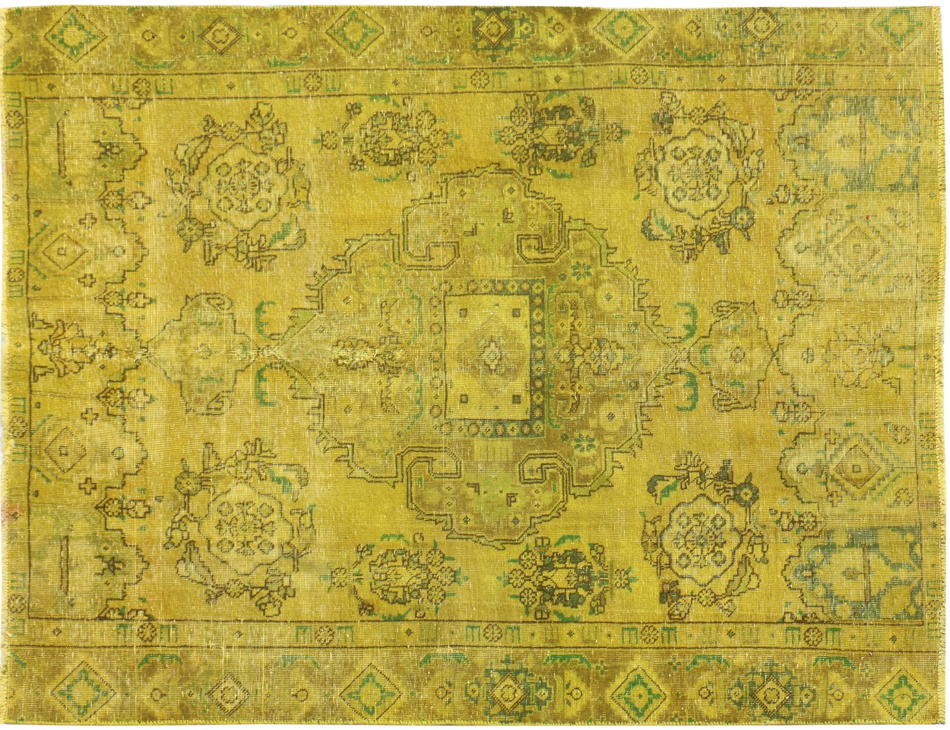 Tappeto Vintage  giallo <br/>236 x 173 cm