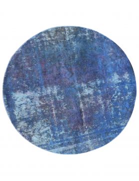 Vintage Teppich 197 x 197 blau