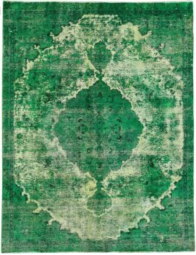 Vintagetæppe  grøn <br/>310 x 216 cm