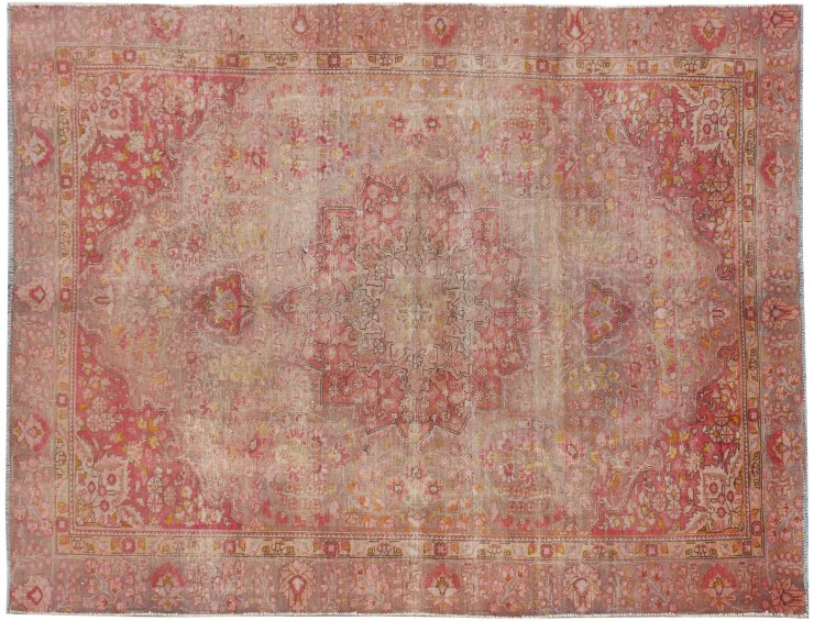 Beige Perzië Vintage Tapijt  270 x 183 cm