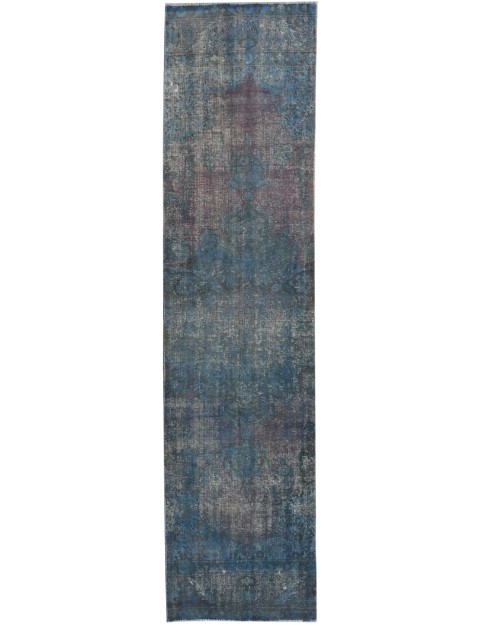 Lila Persien Vintage Teppich 388 x 100 cm