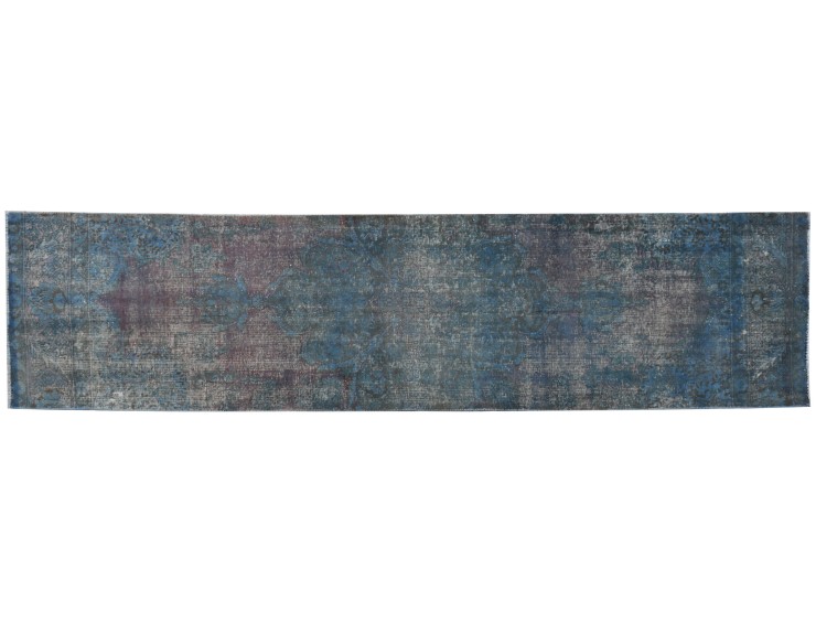 Púrpura Persa Alfombra Vintage 388 x 100 cm