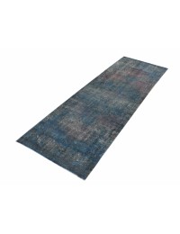 Púrpura Persa Alfombra Vintage 388 x 100 cm - view 1